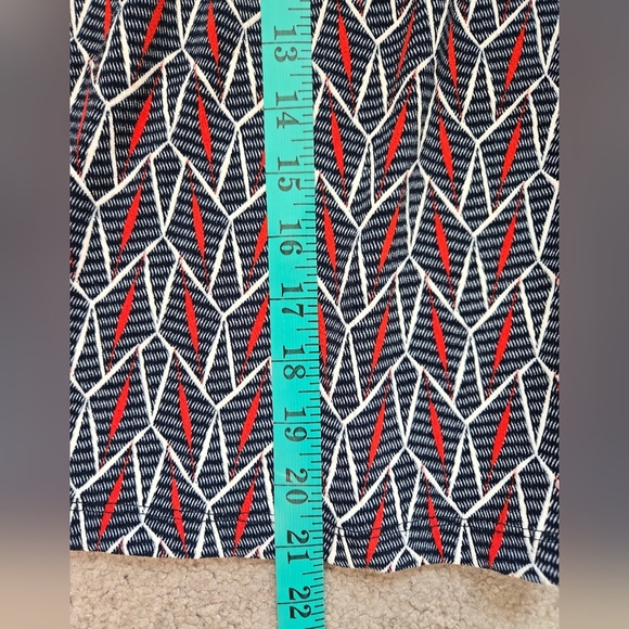 VILA JOY Navy, White and Red Patterned Women's Skirt. Size Small - Picture 9 of 9